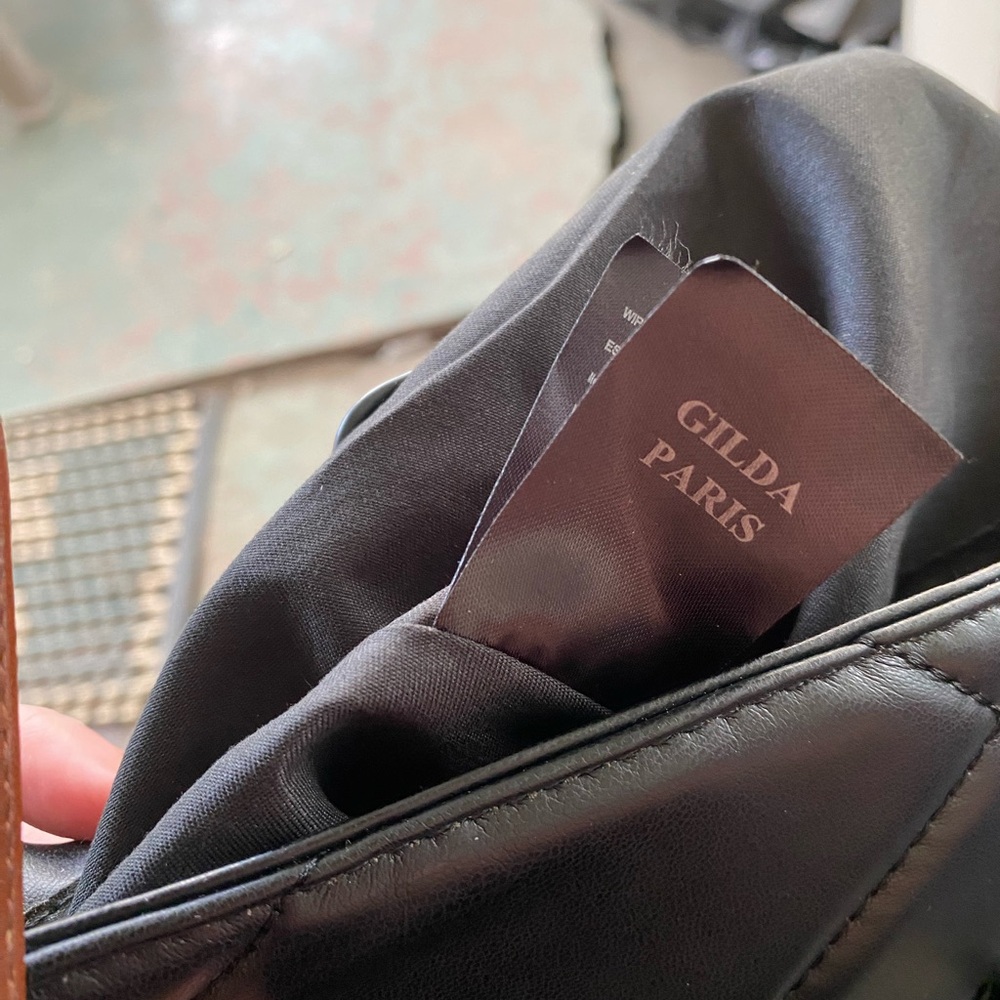 GILDA PARIS Chic Black Quilted Shoulder Bag NWT - Picture 11 of 11